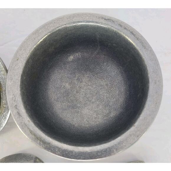 Vintage Carson Pewter Sugar/Sauce/Condiment Bowl with Lid & Spoon 1970s - Picture 9 of 12